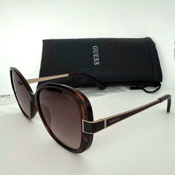 NEW GUESS GF6162 55 mm Dark Havana/Gradient Brown Oval Sunglasses main image 9